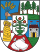 Kleurrijk heraldisch wapenschild met leeuw en kasteel Kleurrijk wapenschild met een leeuw, kasteel, boom en kroon die erfgoed en kracht symboliseren in heraldisch ontwerp.