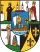 Heraldisch Wapen met Kasteel en Leeuw Wapen met een schild met een kasteel, een leeuw, een ridder en een boom die erfgoed en kracht symboliseren.