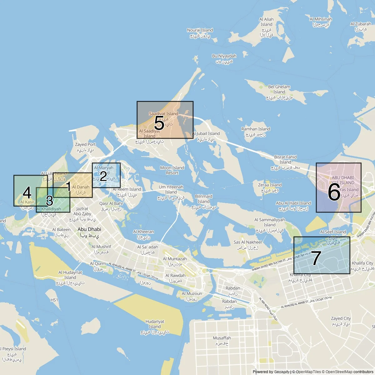 Abu Dhabi hoofdwijken
