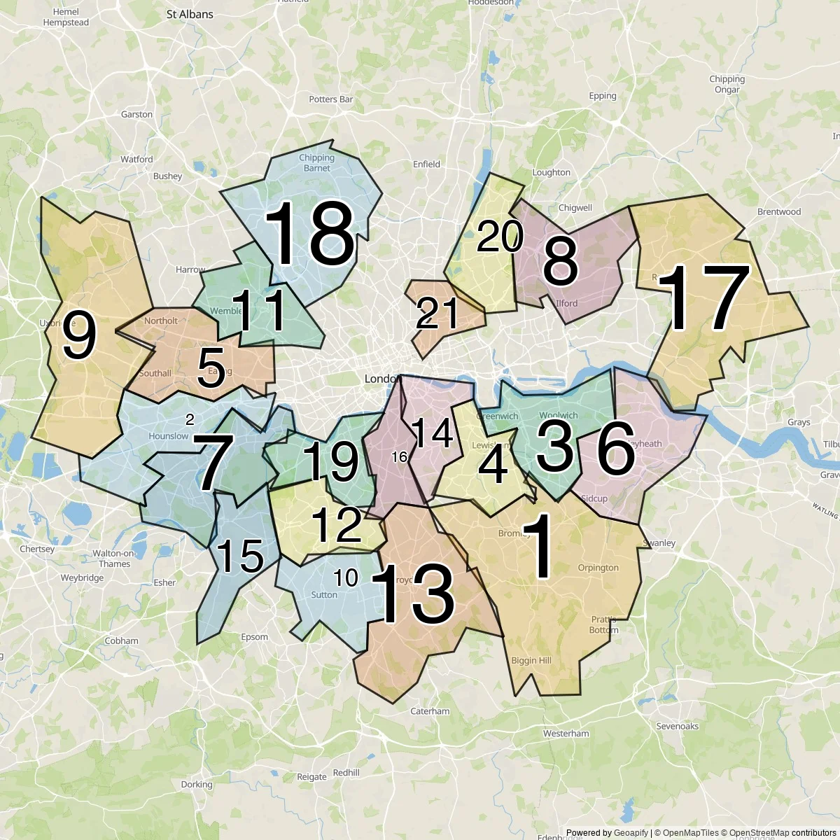 Londen gemeenten