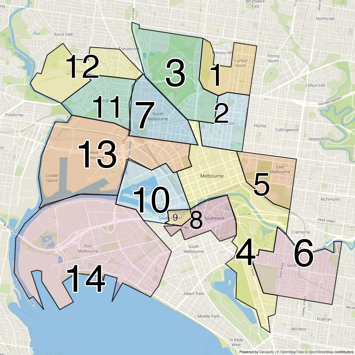 Melbourne binnenstadelijke voorsteden